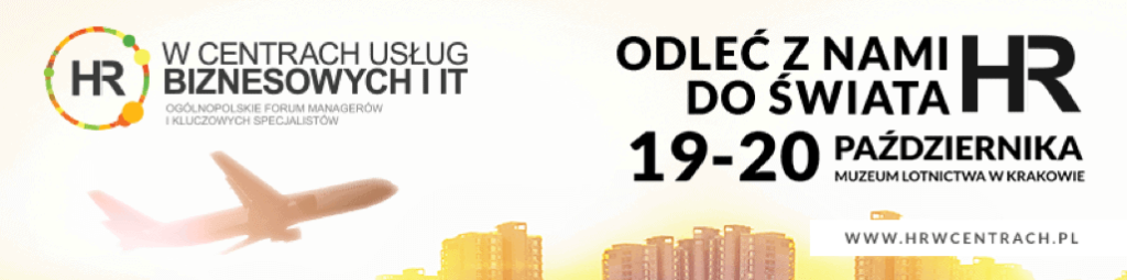 Grafika jest ilustracją artykułu: Konferencja "Odleć z Nami do Świata HR"- HR w Centrach Usług Biznesowych i IT.|