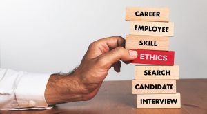 Illustration for the article entitled "Ethics in Recruitment"