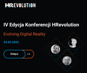 Obrazek jest ilustracją do artykułu : IV edycja konferencji HRevolution. Przedstawia podstawowe informacje o konferencji oraz zdjęcia prelegentów.||HREVOLUTION|