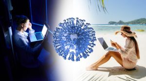 Ilustracja do artykułu pt. "Z pamiętnika rekrutywki - jak pandemia odmieniła nasze życie"