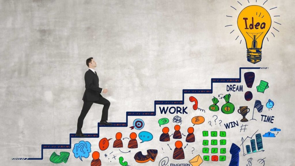 Grafika jest ilustracją do artykułu: Rozwój to droga do celu