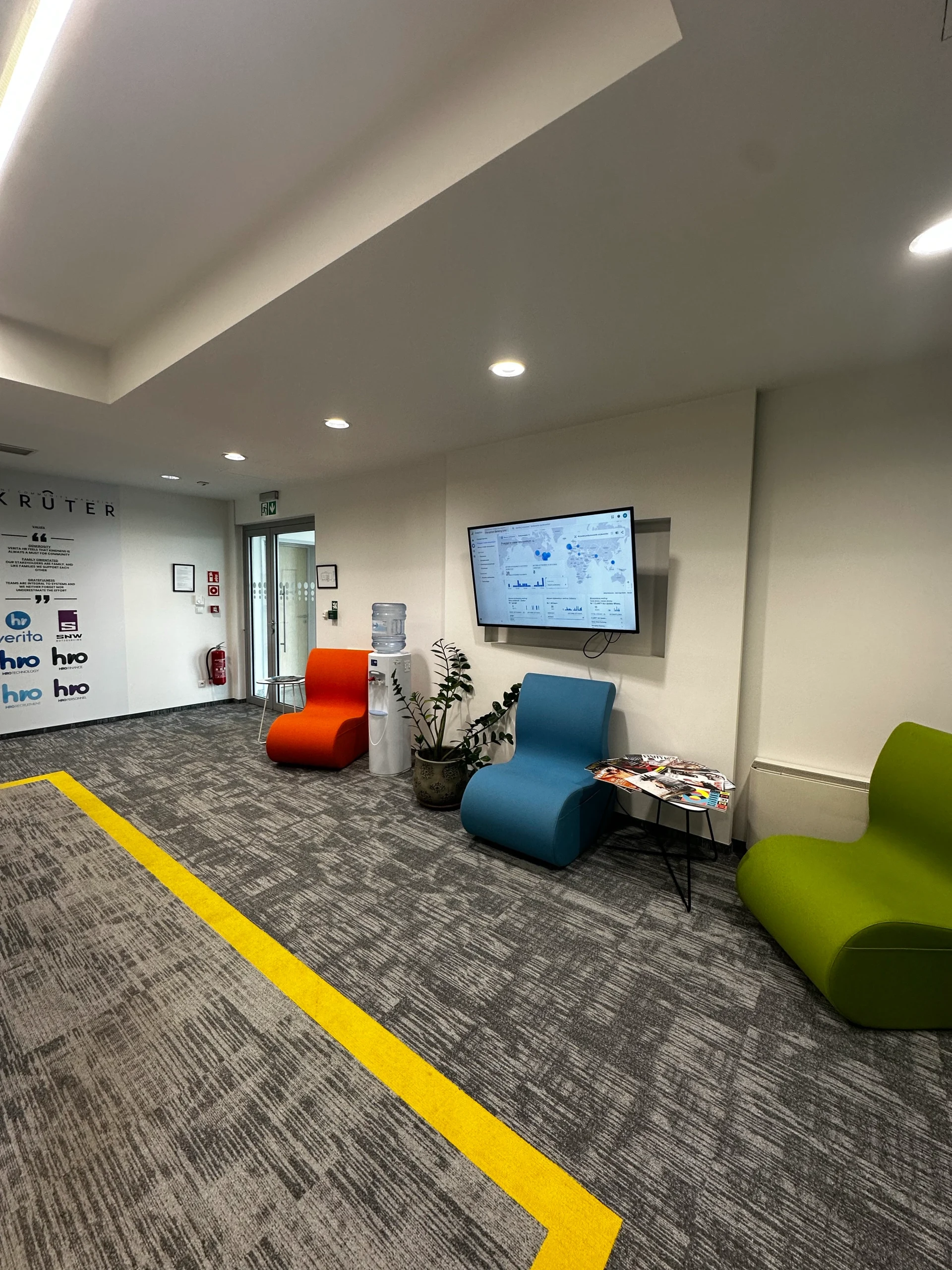 A workspace fit-out in progress