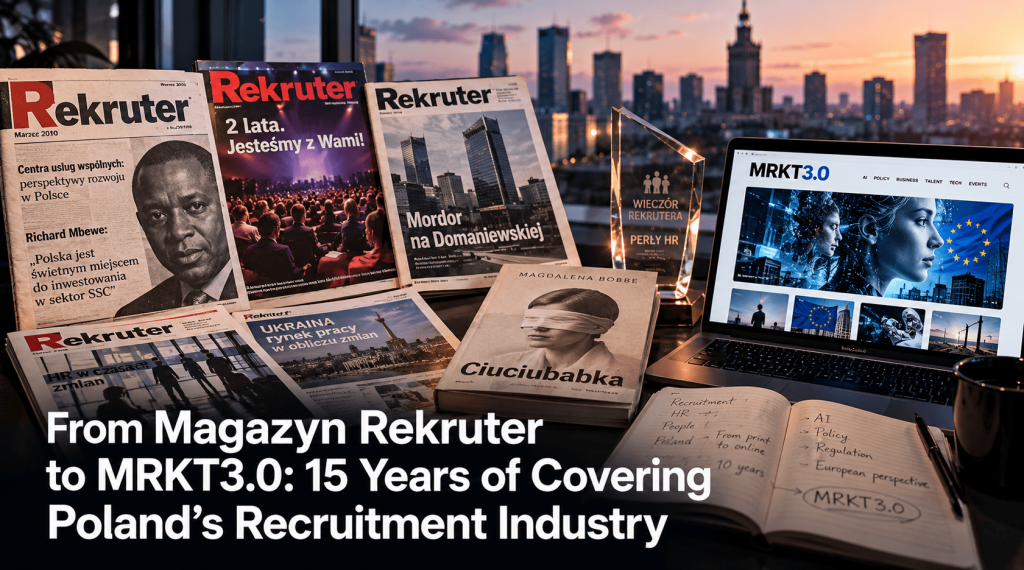 this in an image fir article: From Magazyn Rekruter to Europe’s AI Coverage