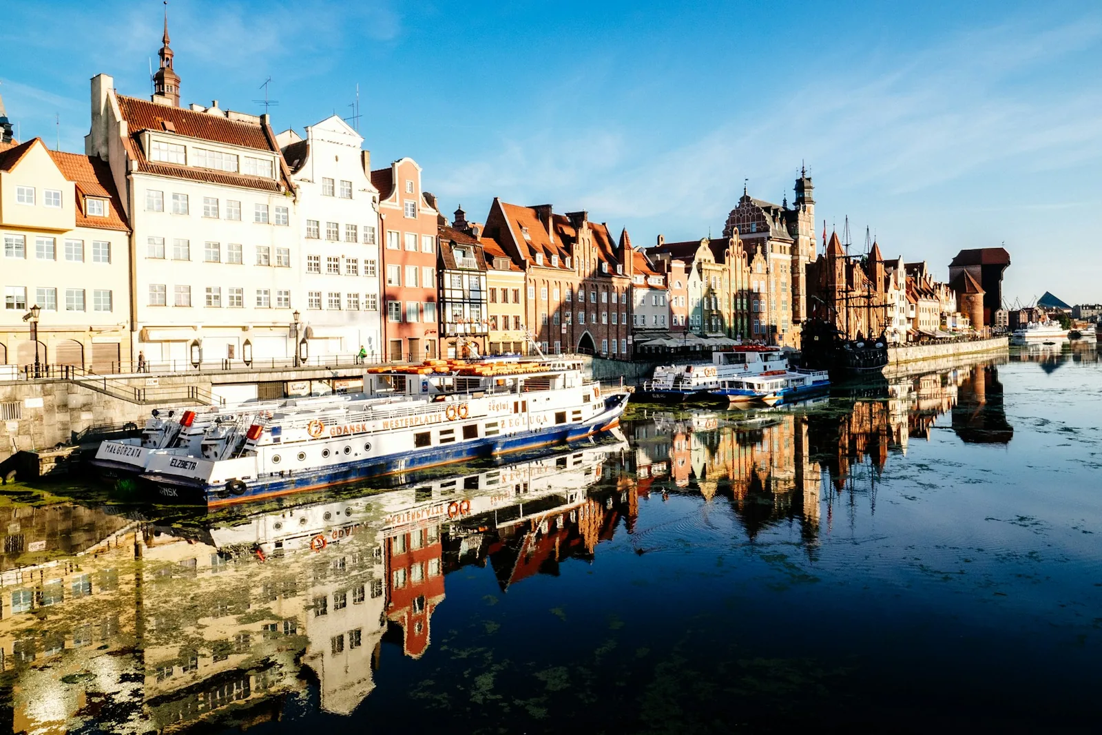 Gdańsk Old Town and the Motława riverfront with the historic Crane